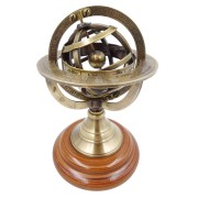 Mosiężne Astrolabium Figurka przyrząd pomiarowy Astronomiczny  (1).jpg
