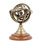 Mosiężne Astrolabium Figurka przyrząd pomiarowy Astronomiczny  (4).jpg