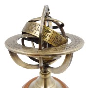 Mosiężne Astrolabium Figurka przyrząd pomiarowy Astronomiczny  (6).jpg
