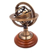 Mosiężne Astrolabium Retro Figurka przyrząd pomiarowy Astronomiczny 13,5 cm  (2).jpg