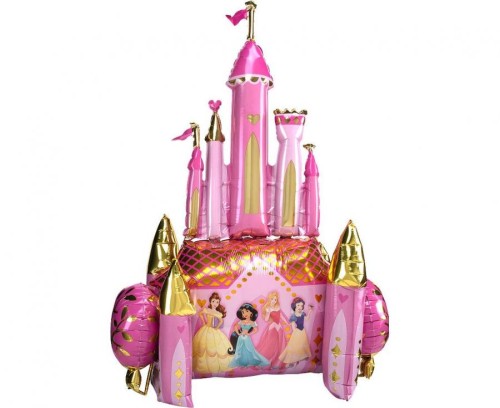 Balon foliowy Zamek Księżniczki Wielki Ogromny Duzy 139x88 cm