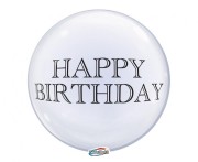 Balon Takara Bubble Balloon Happy Birthday druk 330 mm 10 szt Wytrzymałe