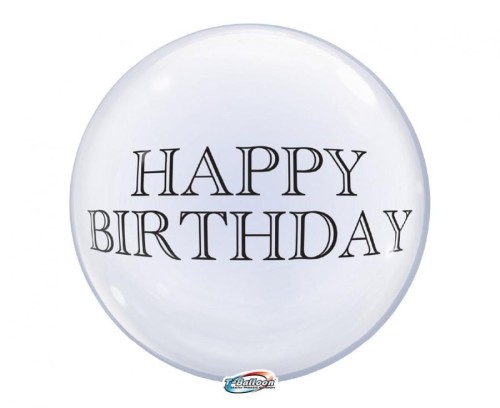 Balon Takara Bubble Balloon Happy Birthday druk 330 mm 10 szt Wytrzymałe