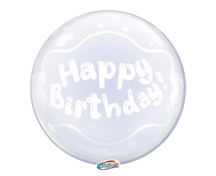 Balon Takara Bubble Balloon Happy Birthday 400 mm 10 szt Mocne Wytrzymałe