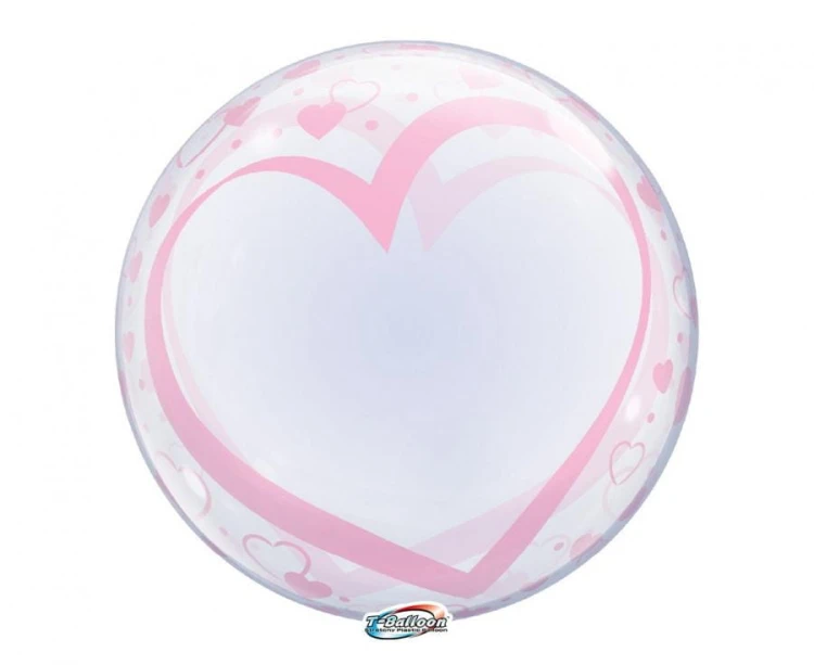 Balon Takara Bubble Balloon Serca i serduszka 555mm 10szt Mocne Wytrzymałe