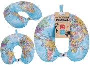 Poduszka na Szyję z Mapą Świata Podróżna Rogal Przenośna  (1).jpg