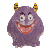 Skarbonka Ceramiczna – Fioletowy Potworek dla dzieci Pożeracz pieniędzy  (1).png