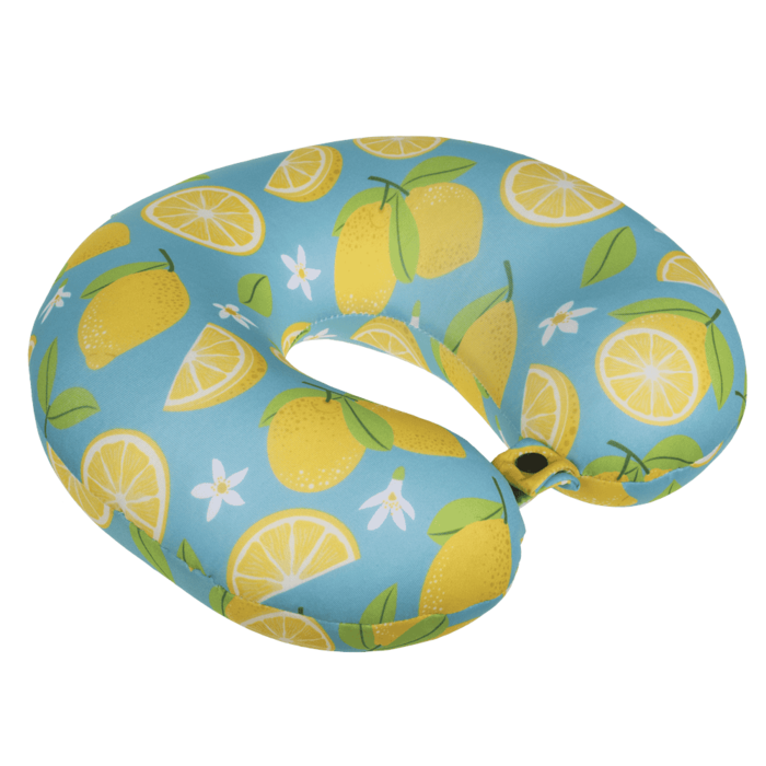 Poduszka na Szyję – Cytryny Rogal z mikro kuleczkami Letnia Podróżna  (3).png