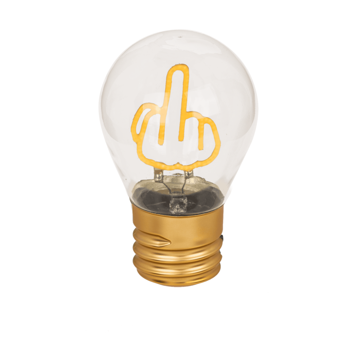 Żarówka z Środkowym Palcem Lampka Lampa LED Śmieszna Fuck  (2).png