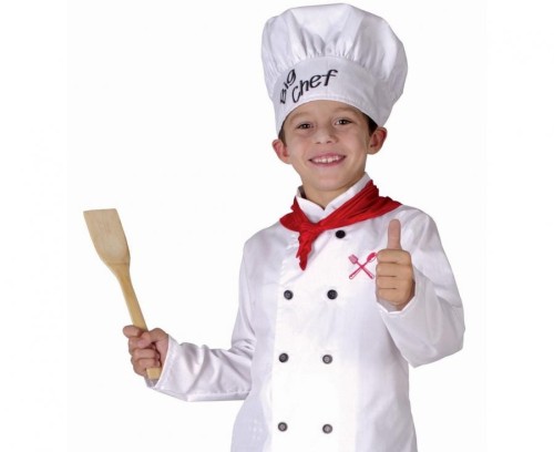 Zestaw dla dzieci Kucharz Przebranie Strój Kostium rozm. 120/130 cm