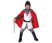 Zestaw dla dzieci Rycerz Krzyżak Przebranie Strój Kostium rozm. 120/130 cm