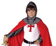 Zestaw dla dzieci Rycerz Krzyżak Przebranie Strój Kostium rozm. 120/130 cm