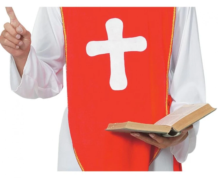 Zestaw dla dorosłych Biskup (szata, nakrycie głowy, pasek), rozm.52