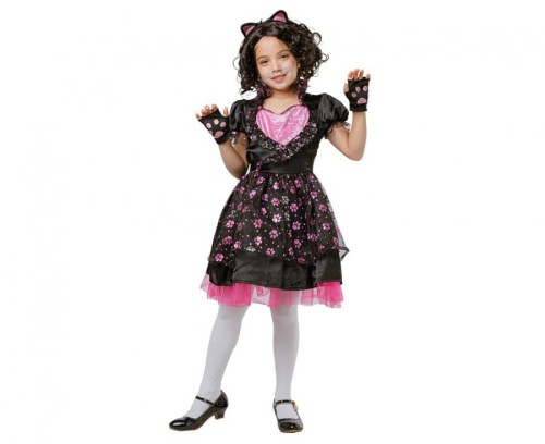 Zestaw dla dzieci Kotek Przebranie Strój Kostium rozm. 110/120 cm