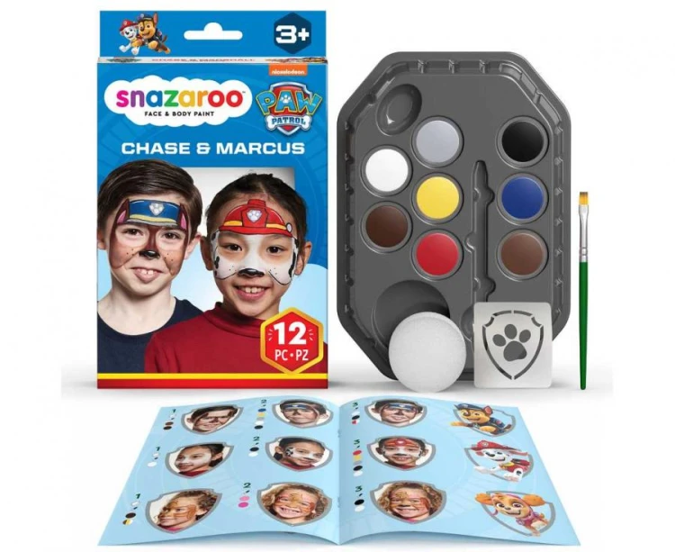 Zestaw do malowania twarzy PSI PATROL CHASE i MARSHALL farbki