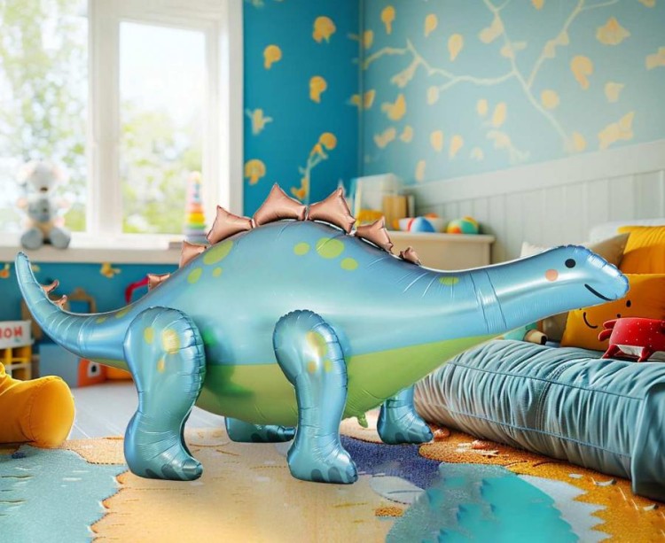 Balon foliowy Dinozaur Stegozaur 238x91x103 cm z pompką XXL Gigant Wielki