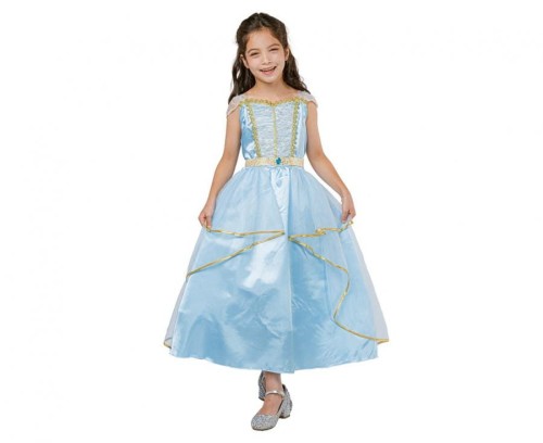 Zestaw dla dzieci Niebieska Księżniczka Przebranie Strój rozm.130/140 cm
