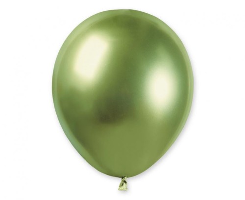 Balony chromowane błyszczące shiny 13 cm (5") - zieleń kiwi 100 szt.