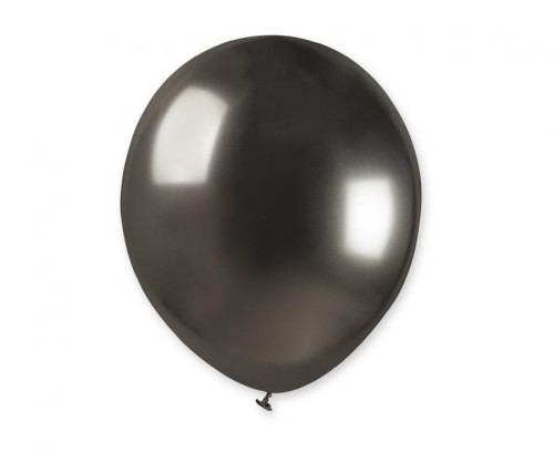 Balony chromowane błyszczące shiny 13 cm (5") - grafitowe 100 szt.