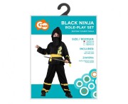 Zestaw dla dzieci Czarny Ninja Przebranie Strój Kostium rozm.110/120 cm
