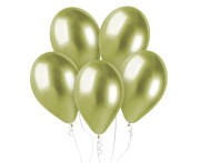 Balony chromowane shiny błyszczące 13" (33 cm) zieleń kiwi 50 szt.