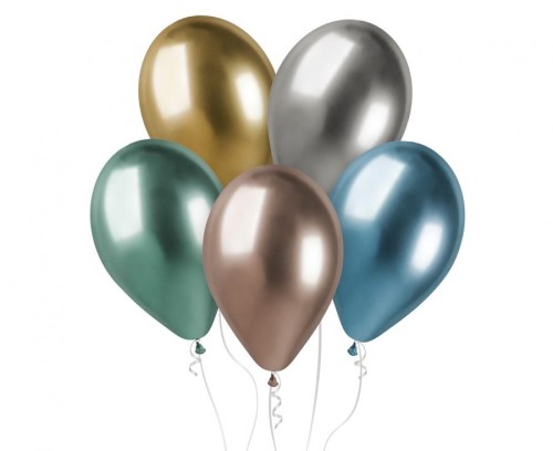 Balony chromowane shiny błyszczące 13" (33 cm) mix kolorów50 szt.