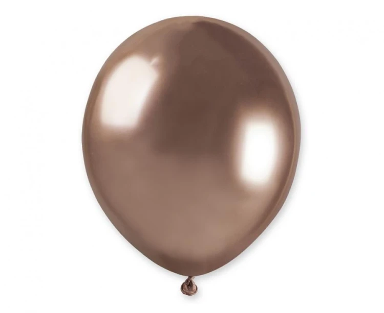 Balony chromowane shiny błyszczące 5" (13cm) różowo-złote 100 szt.