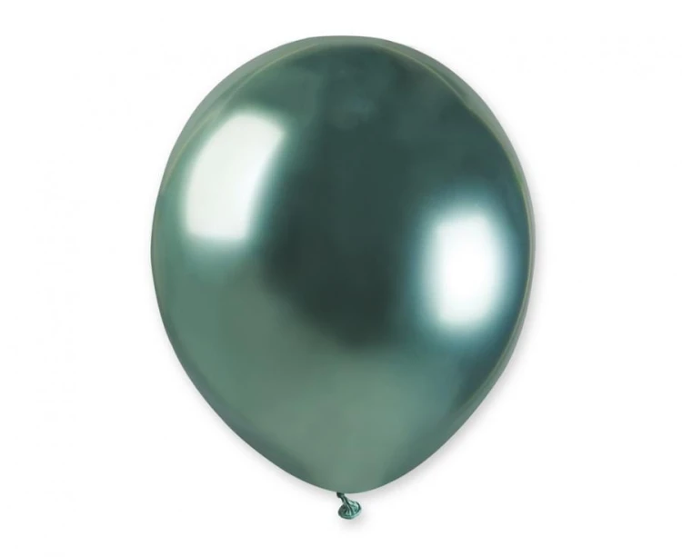 Balony chromowane shiny błyszczące 5" (13cm) zielone 100 szt.