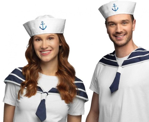 Zestaw Marynarza Navy – Czapka i Kołnierz Marynarski | Gadzetarnia.pl