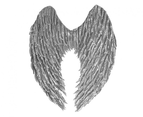 Skrzydła Anioła Glam Srebrne 50x55 cm – Idealne do Przebrania | Gadzetarnia.pl