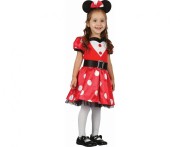 Strój Czerwona Myszka dla Dziewczynki 92/104 – Kostium Karnawałowy | Gadzetarnia.pl