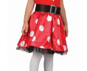 Strój Czerwona Myszka dla Dziewczynki 92/104 – Kostium Karnawałowy | Gadzetarnia.pl