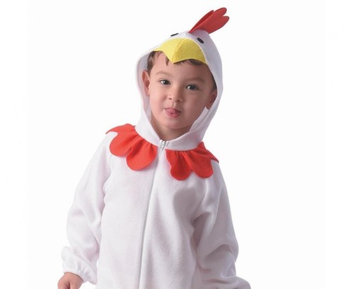 Strój Białej Kurki Dla Chłopca i Dziewczynki – Kombinezon z Torebką | Gadzetarnia.pl