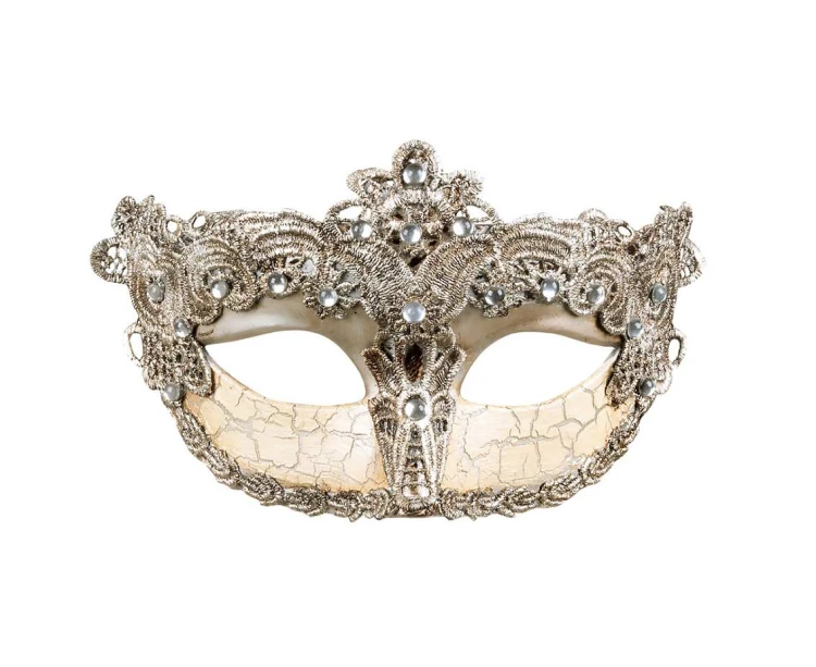 Złota Maska Wenecka Barocco – Karnawałowa Elegancja | Gadzetarnia.pl