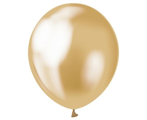 Balony Chromowane Złote Beauty&Charm 12" (30 cm), 50 szt.