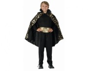 Strój Złoty Wampir dla Chłopca – Peleryna i Pasek Rozmiar 120/130 cm