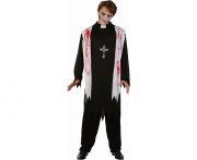 Strój Krwawy Ksiądz na Halloween  Przebranie – rozmiar  L