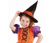 Strój Czarownicy Dyni dla dziewczynki 92/104 cm Halloween kostium kapelusz