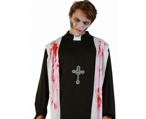Strój Krwawego Księdza dla mężczyzny – Halloween, rozmiar M (52)