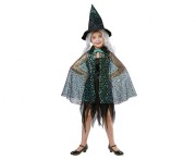 Strój Czarownicy 120/130 cm – Peleryna i kapelusz