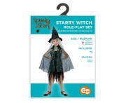 Strój Czarownicy 120/130 cm – Peleryna i kapelusz