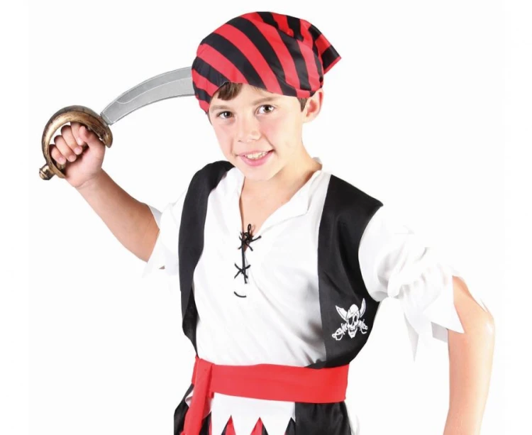 Strój Pasiasty Pirat 110/120 cm – Kostium dla chłopca