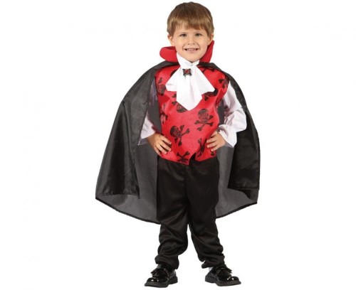 Strój Czerwonego Wampira dla Chłopca 92/104 cm – Kostium na Halloween i Bal
