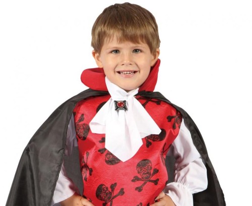 Strój Czerwonego Wampira dla Chłopca 92/104 cm – Kostium na Halloween i Bal