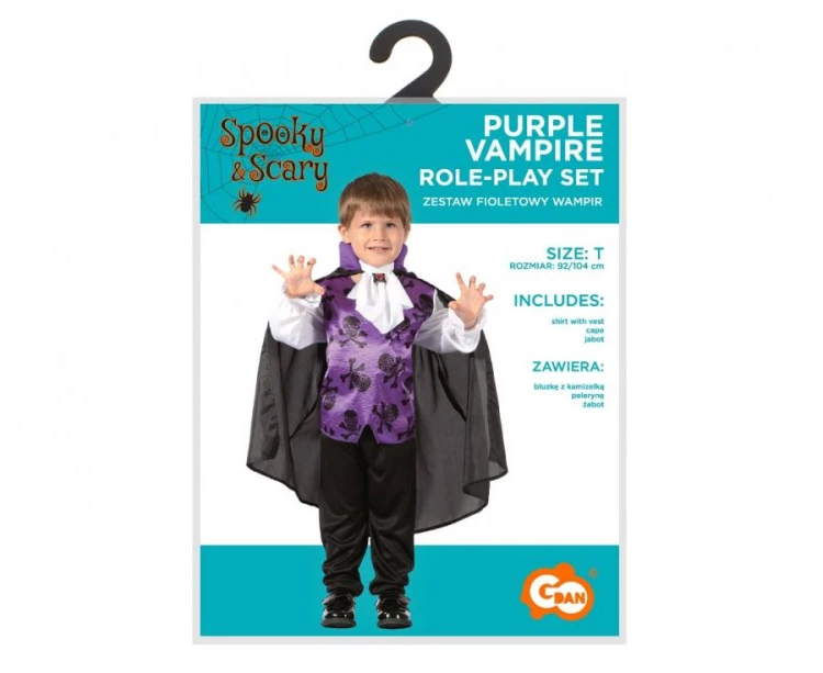 Strój Wampira dla Chłopca 92/104 – Halloween, Bal Karnawałowy
