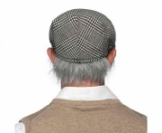 Zestaw Dziadka Czapka z Włosami i Okulary z Wąsami | Przebranie na Imprezę