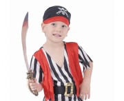 Strój Pasiasty Pirat na Halloween Przebranie dla Chłopca rozm Uniwersalny