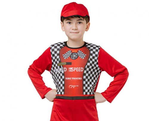 Strój Kierowca Rajdowy dla Dzieci 130/140 cm | Kombinezon i Czapka
