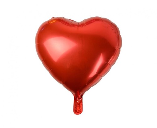 Balony foliowe Serce czerwone 10" (25 cm) – 100 szt.