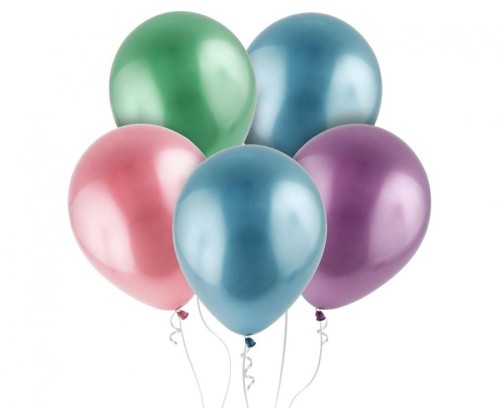 Balony Elegant Party Mix 12" – Platynowe, metalizowane, 100 szt.
